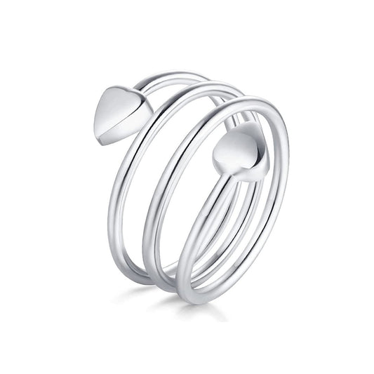 Adjustable Magnetic Heart Ring