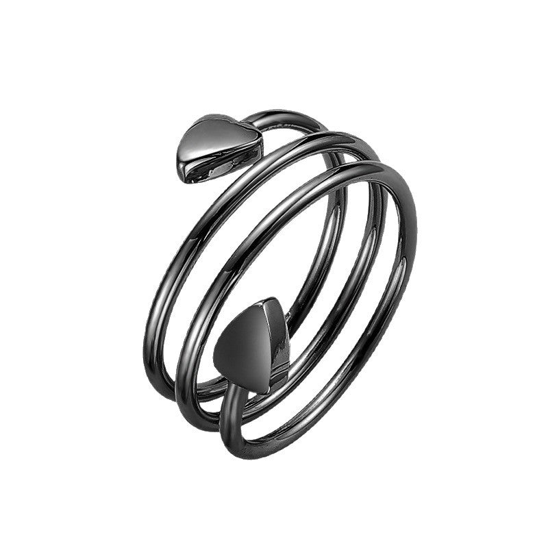 Adjustable Magnetic Heart Ring
