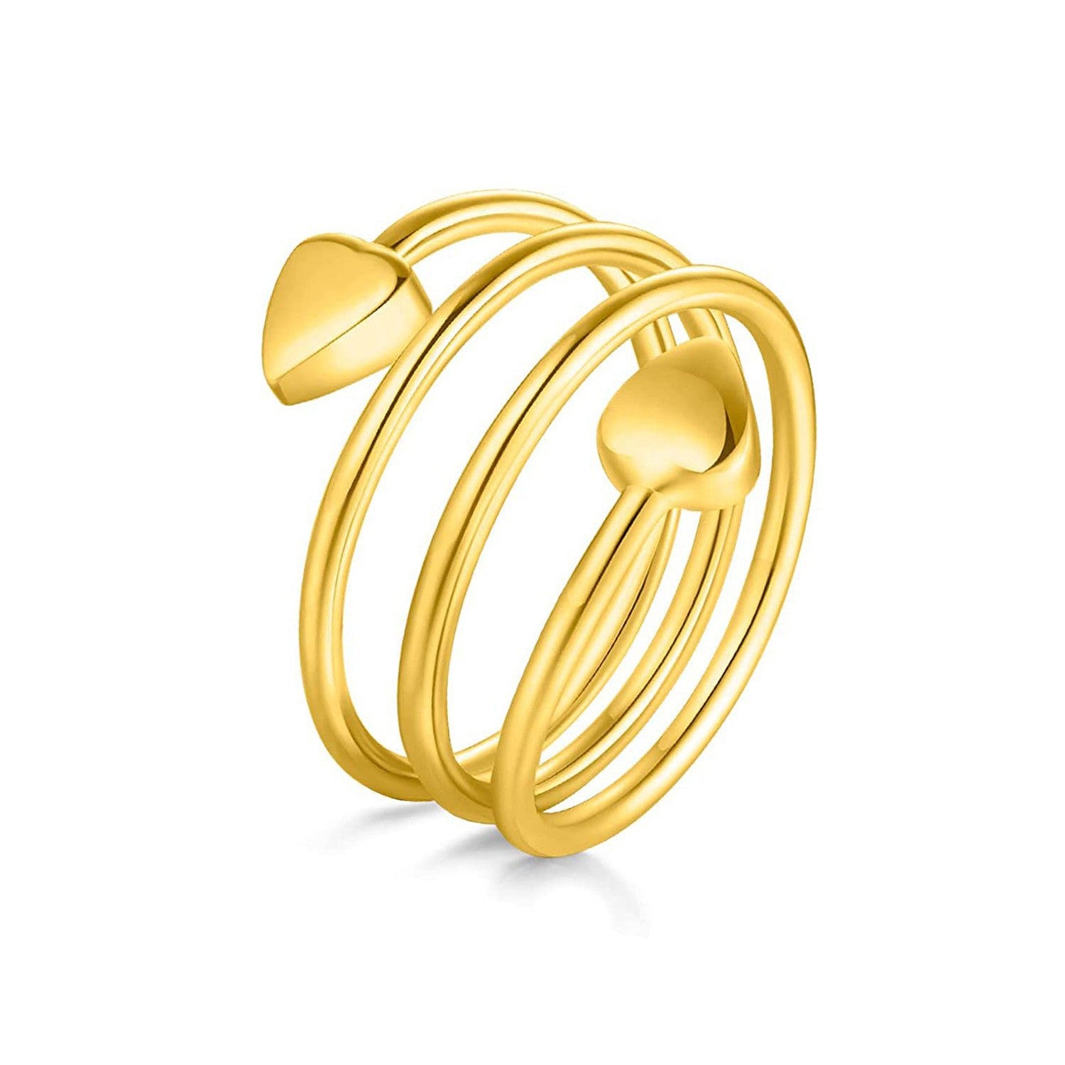 Adjustable Magnetic Heart Ring