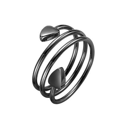 Adjustable Magnetic Heart Ring
