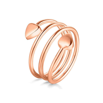 Adjustable Magnetic Heart Ring