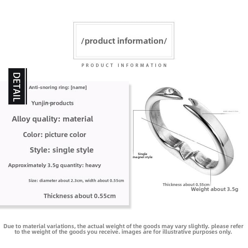 Adjustable magnetic stone ring