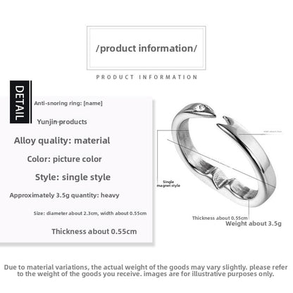 Adjustable magnetic stone ring