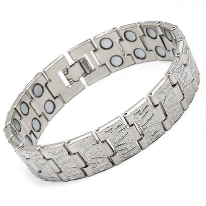 Adjustable Magnetic Therapy Bracelet with Retro Copper Finish