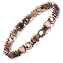 Adjustable Magnetic Therapy Bracelet with Retro Copper Finish