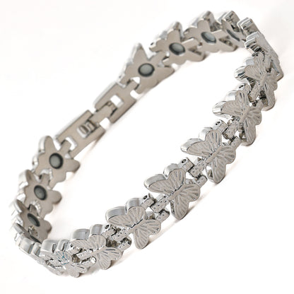Adjustable Magnetic Therapy Bracelet with Retro Copper Finish