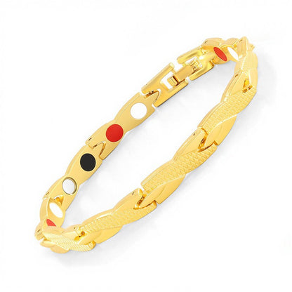 Adjustable Magnetic Zinc Alloy Bracelet