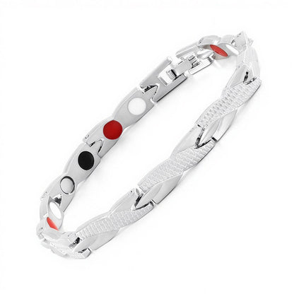 Adjustable Magnetic Zinc Alloy Bracelet