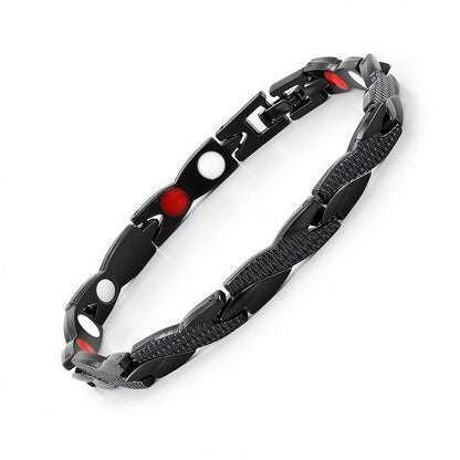 Adjustable Magnetic Zinc Alloy Bracelet