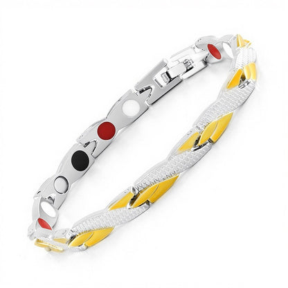 Adjustable Magnetic Zinc Alloy Bracelet