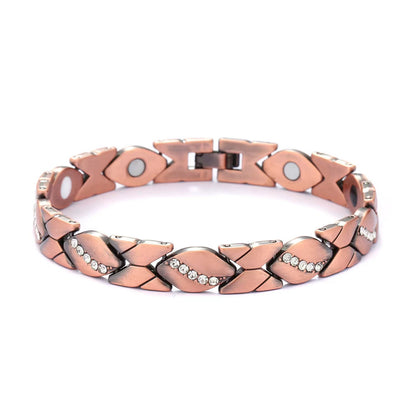 Adjustable Magnetic Zinc Alloy Bracelet
