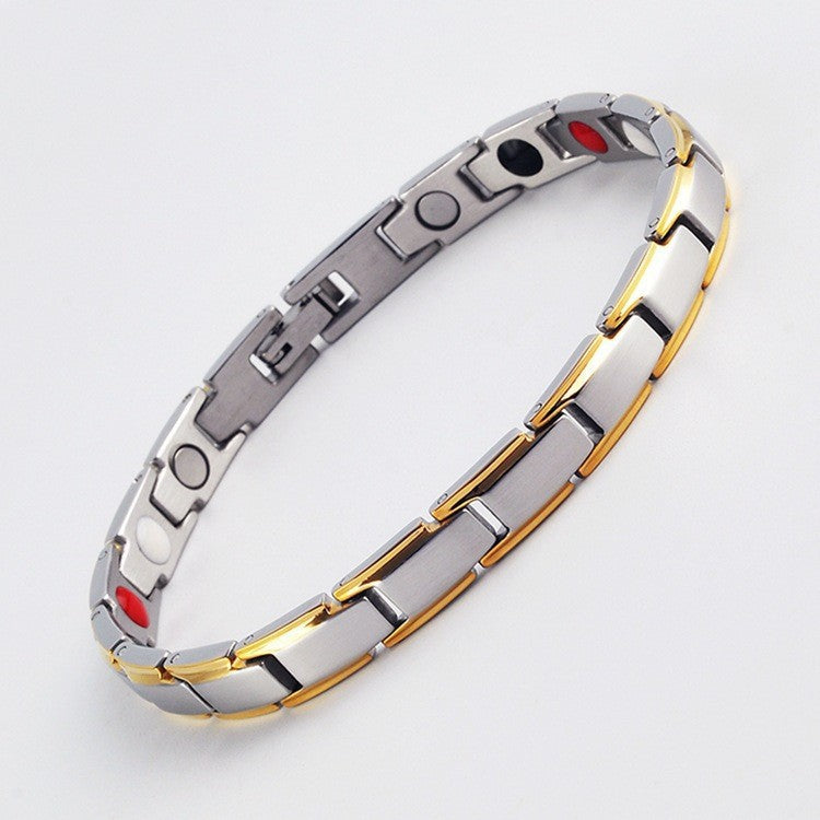 Adjustable Magnetic Zinc Alloy Bracelet