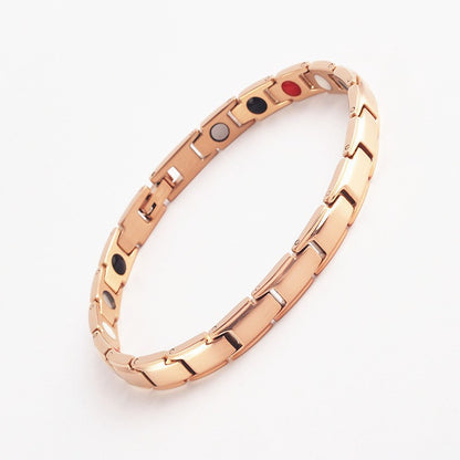 Adjustable Magnetic Zinc Alloy Bracelet