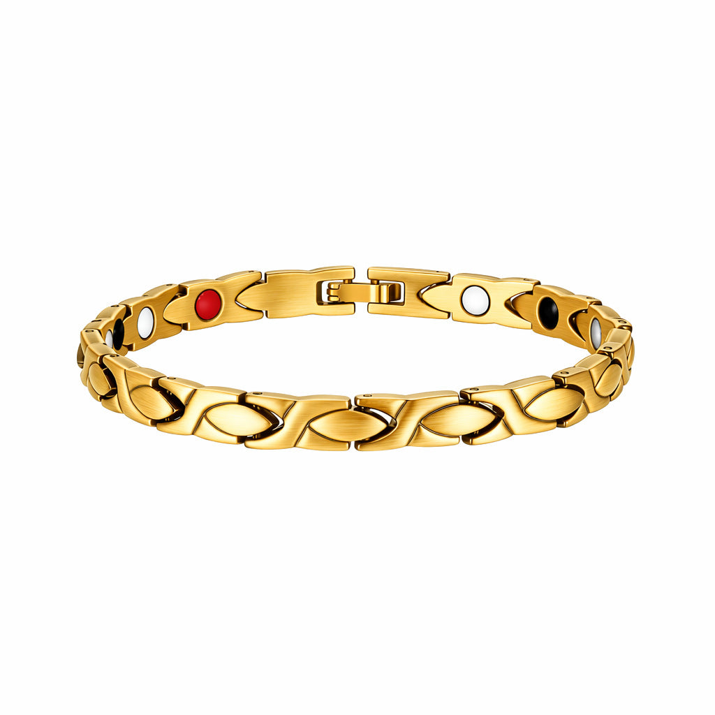 Adjustable Magnetic Zinc Alloy Bracelet
