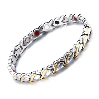 Adjustable Magnetic Zinc Alloy Bracelet