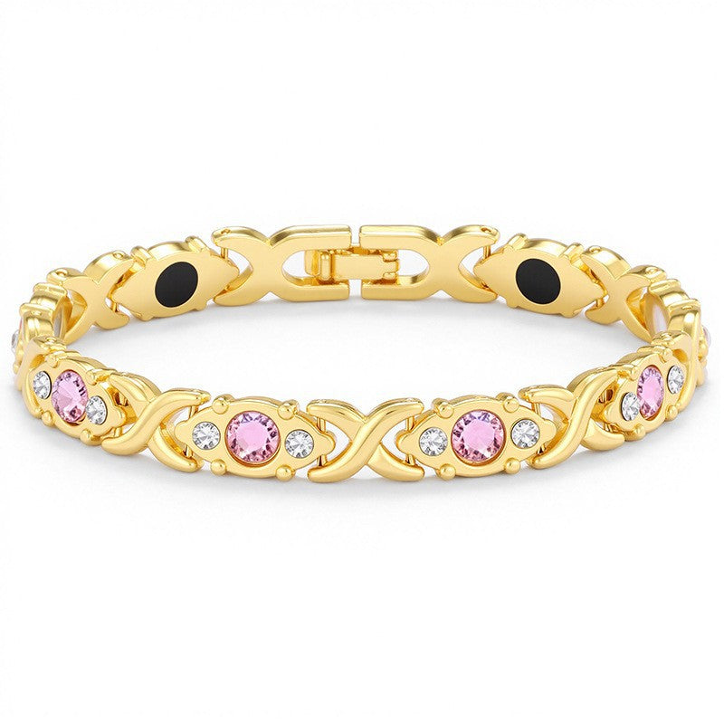 Adjustable Magnetic Zinc Alloy Bracelet