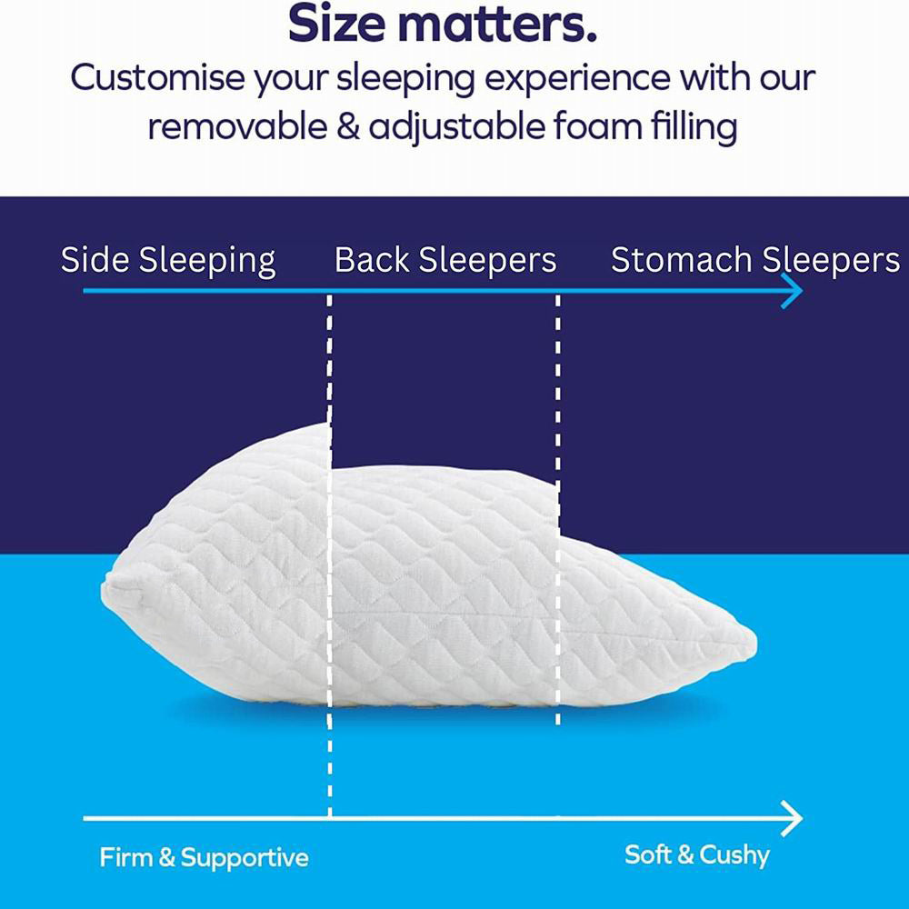 Adjustable Memory Foam Particle Pillow