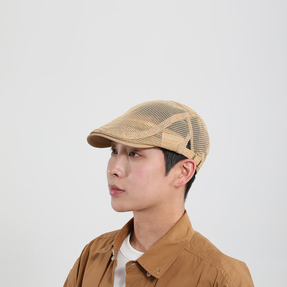 Adjustable Mesh Sun Hat with Wide Brim