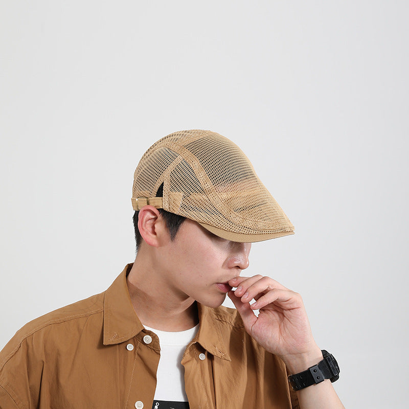Adjustable Mesh Sun Hat with Wide Brim
