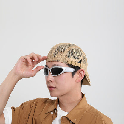 Adjustable Mesh Sun Hat with Wide Brim
