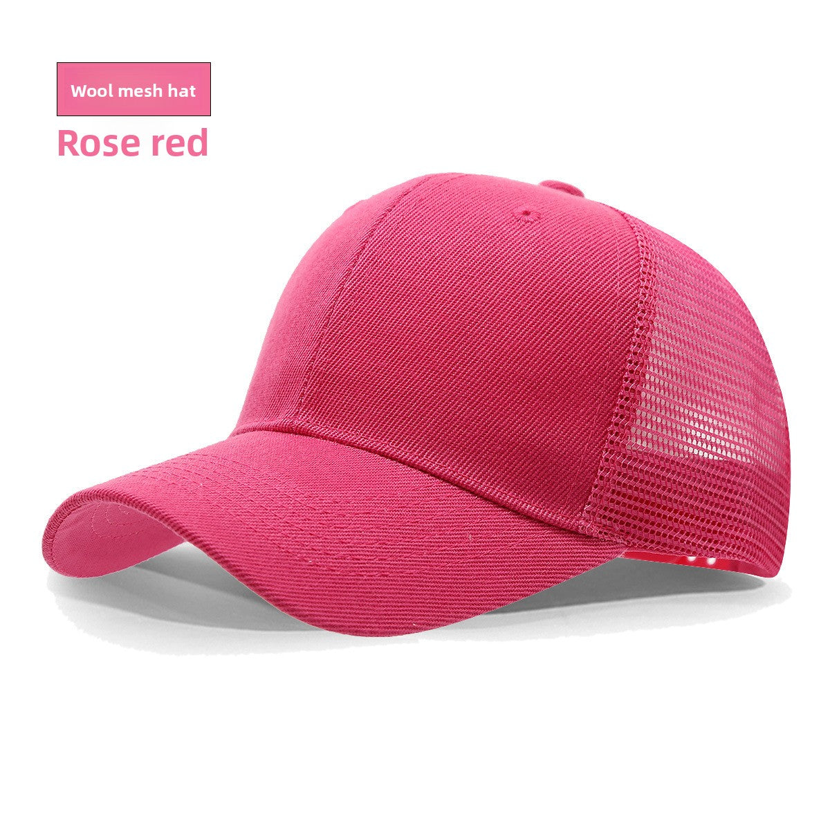 Adjustable Mesh Trucker Hat with Curved Brim