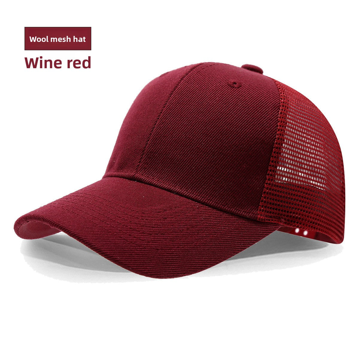 Adjustable Mesh Trucker Hat with Curved Brim