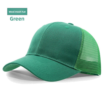 Adjustable Mesh Trucker Hat with Curved Brim