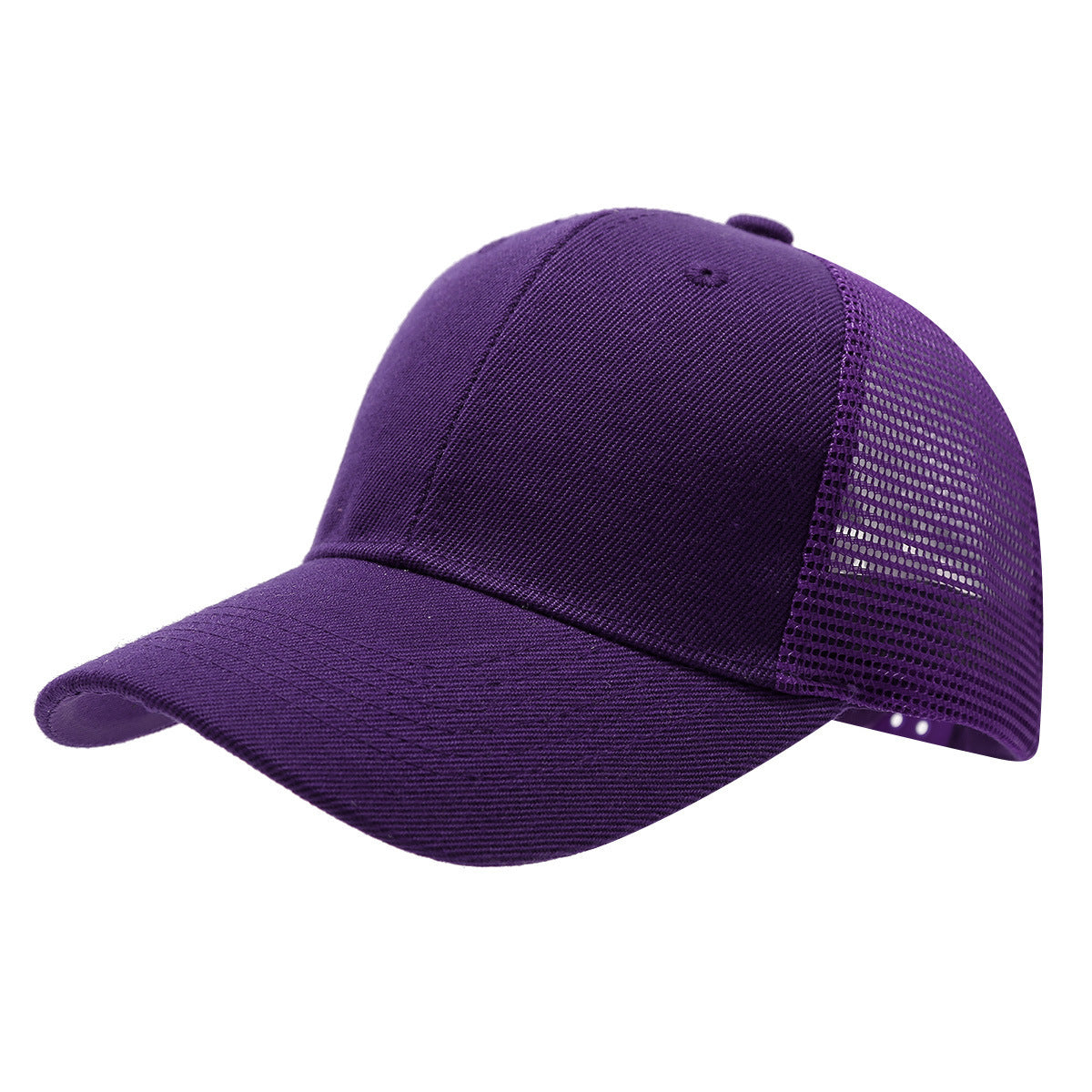 Adjustable Mesh Trucker Hat with Curved Brim