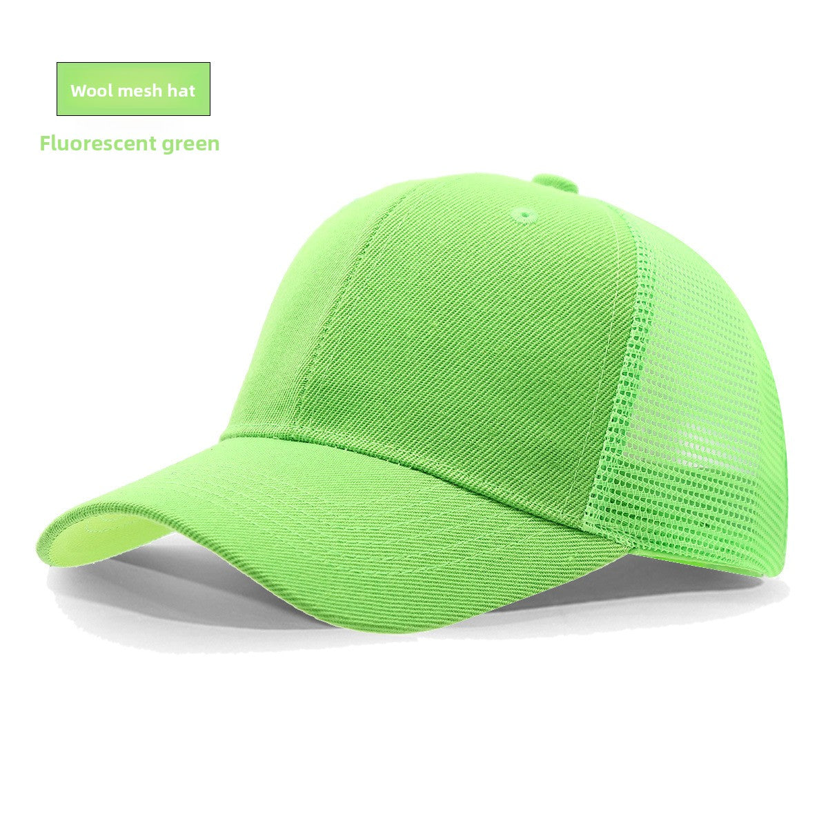 Adjustable Mesh Trucker Hat with Curved Brim