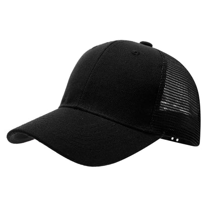 Adjustable Mesh Trucker Hat with Curved Brim