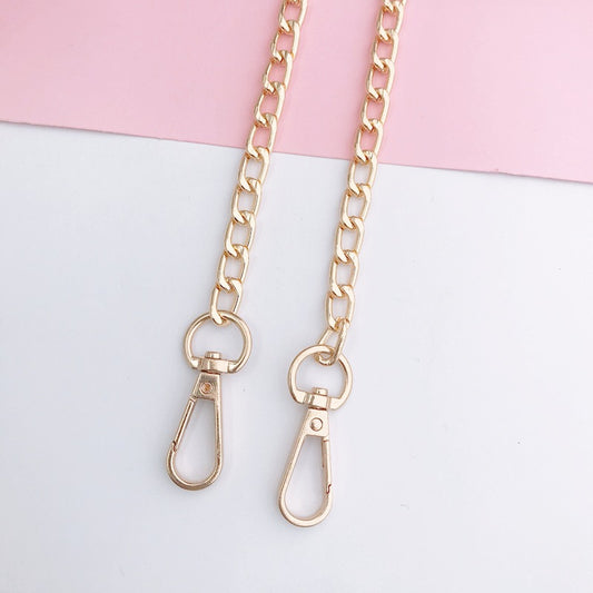 Adjustable Metal Crossbody Chain Strap with Lobster Clasp