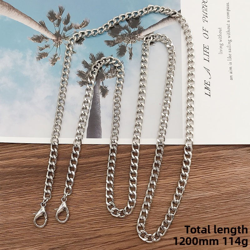 Adjustable Metal Crossbody Chain Strap with Lobster Clasp