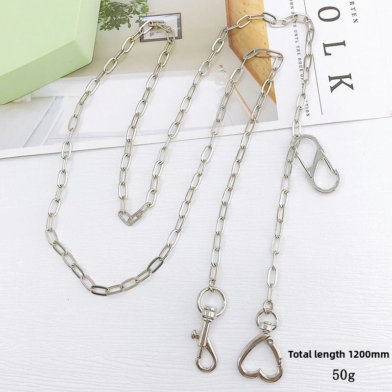 Adjustable Metal Crossbody Chain Strap with Lobster Clasp