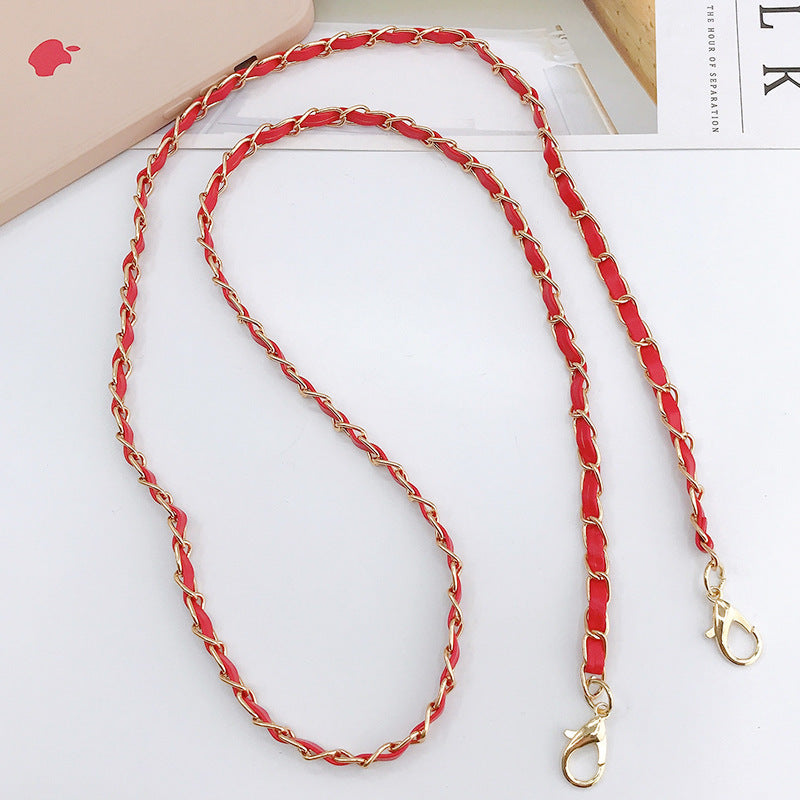 Adjustable Metal Crossbody Chain Strap with Lobster Clasp