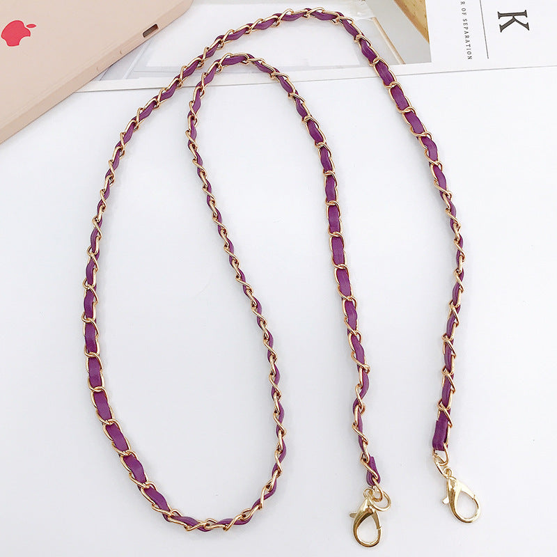Adjustable Metal Crossbody Chain Strap with Lobster Clasp