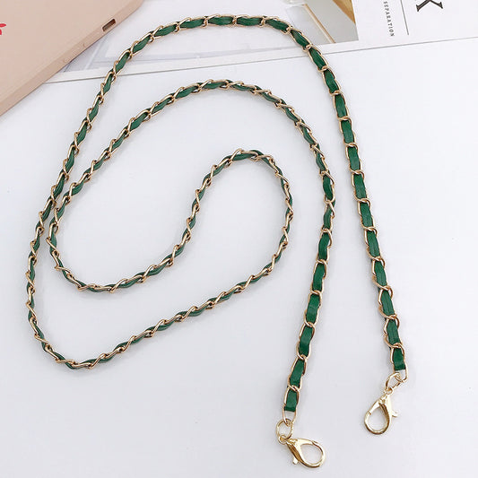 Adjustable Metal Crossbody Chain Strap with Lobster Clasp