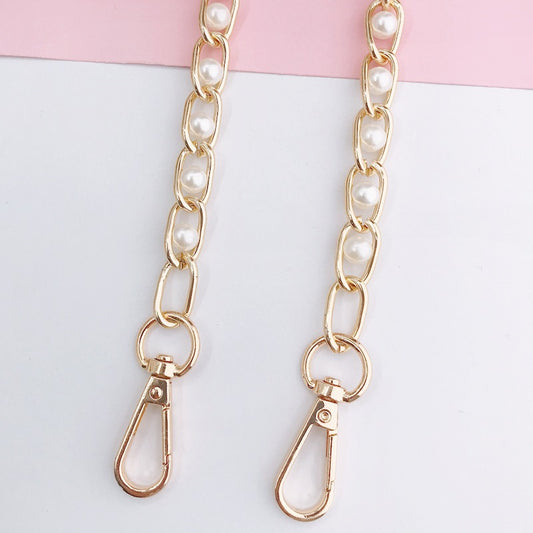 Adjustable Metal Crossbody Chain Strap with Lobster Clasp