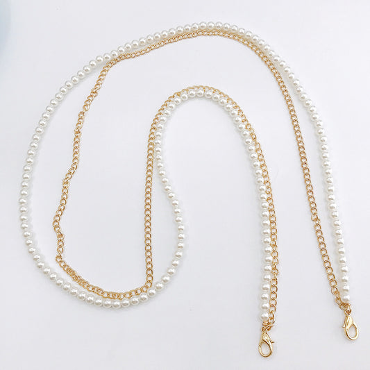 Adjustable Metal Crossbody Chain Strap with Lobster Clasp