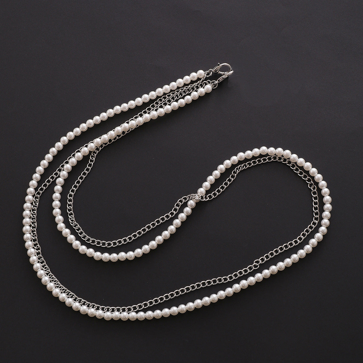 Adjustable Metal Crossbody Chain Strap with Lobster Clasp