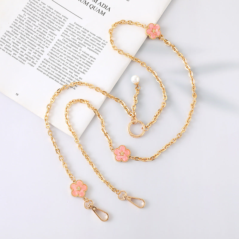 Adjustable Metal Crossbody Chain Strap with Lobster Clasp