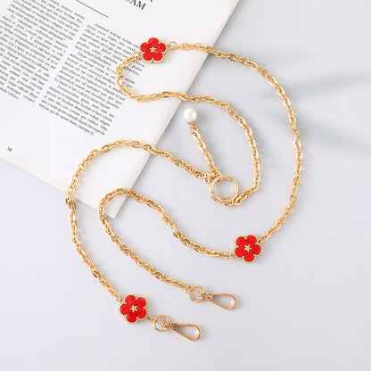 Adjustable Metal Crossbody Chain Strap with Lobster Clasp
