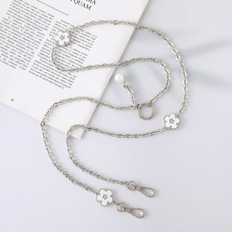 Adjustable Metal Crossbody Chain Strap with Lobster Clasp