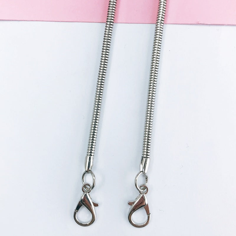 Adjustable Metal Crossbody Chain Strap with Lobster Clasp