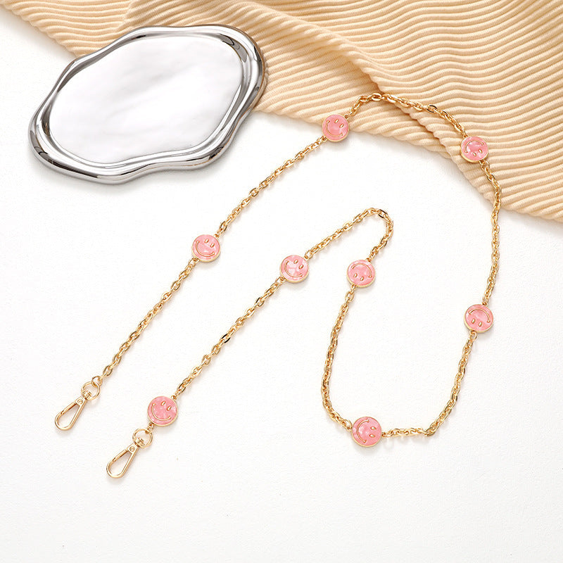 Adjustable Metal Crossbody Chain Strap with Lobster Clasp