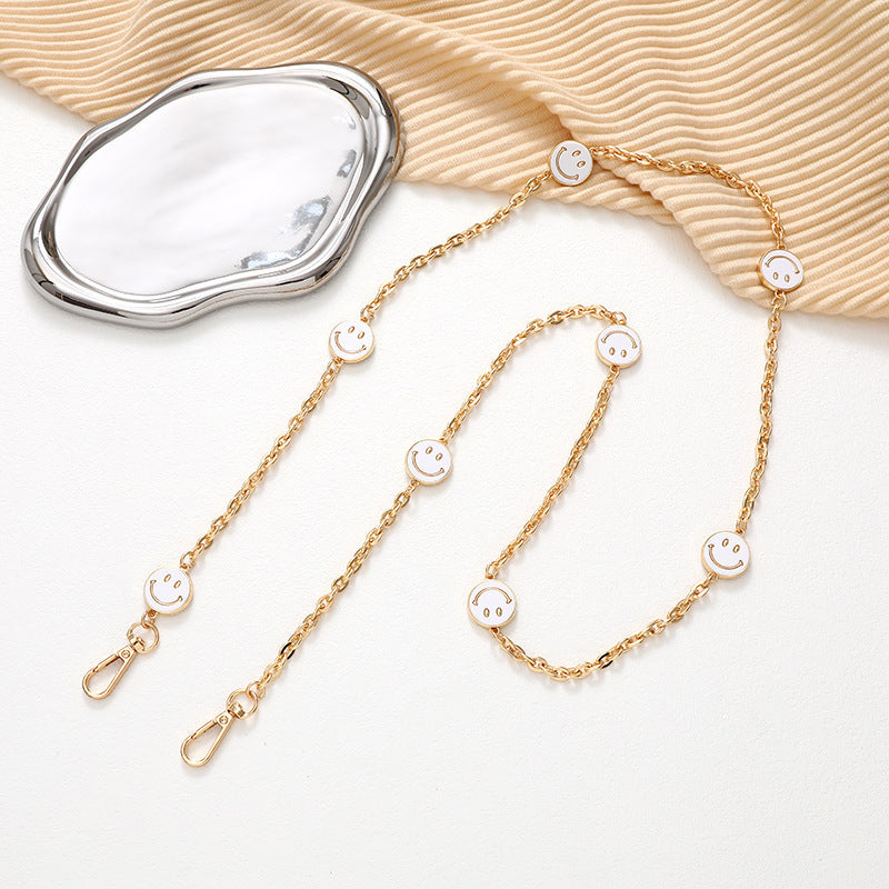 Adjustable Metal Crossbody Chain Strap with Lobster Clasp