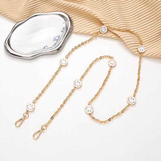 Adjustable Metal Crossbody Chain Strap with Lobster Clasp