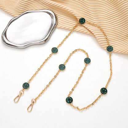 Adjustable Metal Crossbody Chain Strap with Lobster Clasp