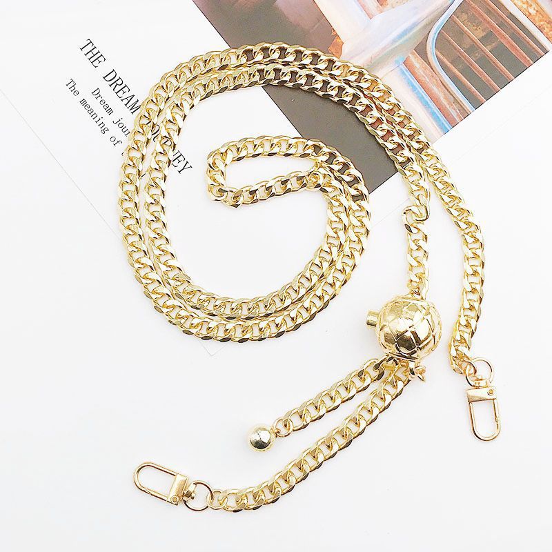 Adjustable Metal Crossbody Chain Strap with Lobster Clasp