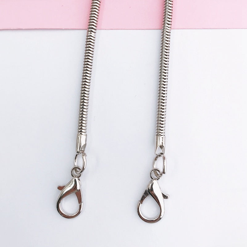 Adjustable Metal Crossbody Chain Strap with Lobster Clasp