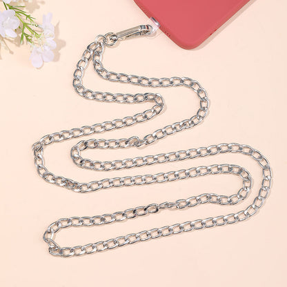 Adjustable Metal Crossbody Chain Strap with Lobster Clasp